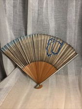 VTG Japanese Hand Folding Fan Bamboo Dainty