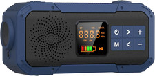 Hand Crank Emergency Radio with Bluetooth,Am/Fm/Noaa,2000Mah Backup Battery,Sola
