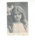 Postcard Fantasy Children Girl Long Hair  Innocence Printed    TC 1826