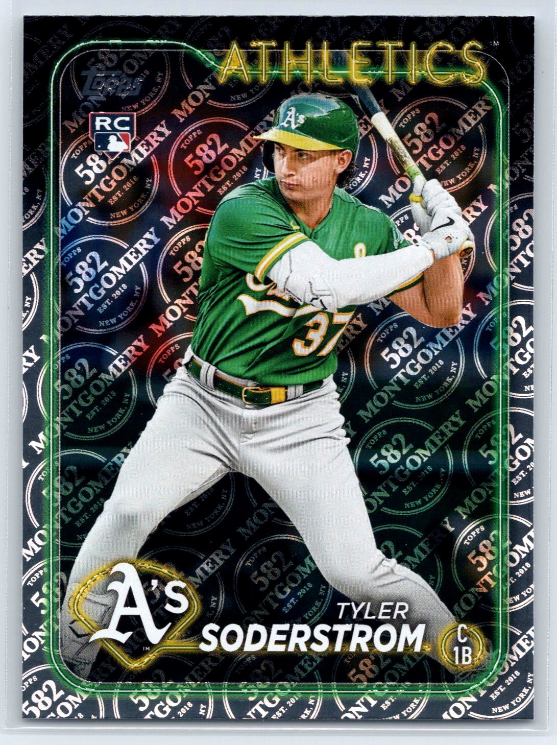 2024 Topps Tyler Soderstrom Rookie 582 Montgomery Club Parallel RC #244
