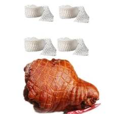 4PCS Meat Netting Roll Cotton Smoked Meat Poultry Ham Netting Wrapping Net