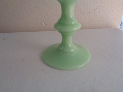 Rare Antique Portieux Vallerysthal Jade Green Opaline Uranium