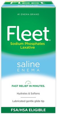Saline Enema Laxative Solution 4 Bottles 4.5 oz Each 4-Pack Model 20164 USA