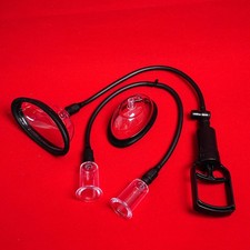 Nipple Vacuum Cup 4 Suction Cups Enlargement Enhancer Sucking Nipple Pump Sucker