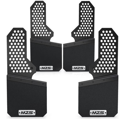 MZS Truck Mud Flaps Splash Guards Compatible Universal 12'' Wide Pack of 4