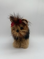 Dog Yorkshire Terrier Chewie 10  Bearington Plush Brown Yorkie Stuffed Animal