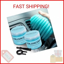 ColorCoral 2Pack Car Cleaning Gel Universal Dust Cleaner for Car Vent Keyboard C