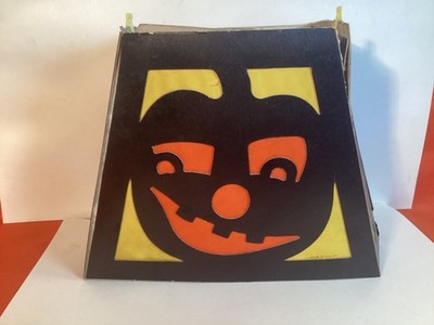 VINTAGE HALLOWEEN BEISTLE JOL LAMP LIGHT SHADE WITH DIFFERENT EXPRESSIONS 1930 s