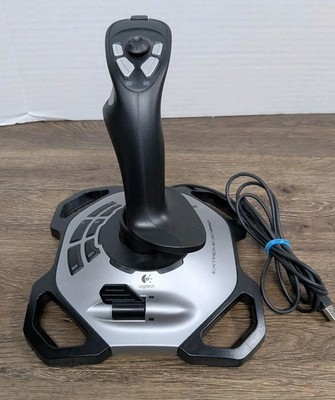 Logitech Extreme 3D Pro Flight Simulator Joystick Controller USB Wired - Tested 