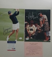 Nancy Lopez / Lorena Ochoa LPGA Signed Autographed Dual 8x10 photos- w/COA PSA
