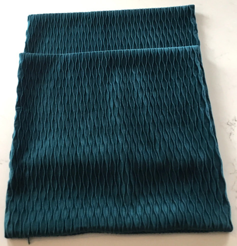 JUSPURBET 2 Teal Blue Velvet Throw Pillow Covers 20x20 Set of 2 Decorative Nice!