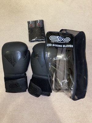 EVO Boxhandschuhe schwarz 10 Oz guter Zustand