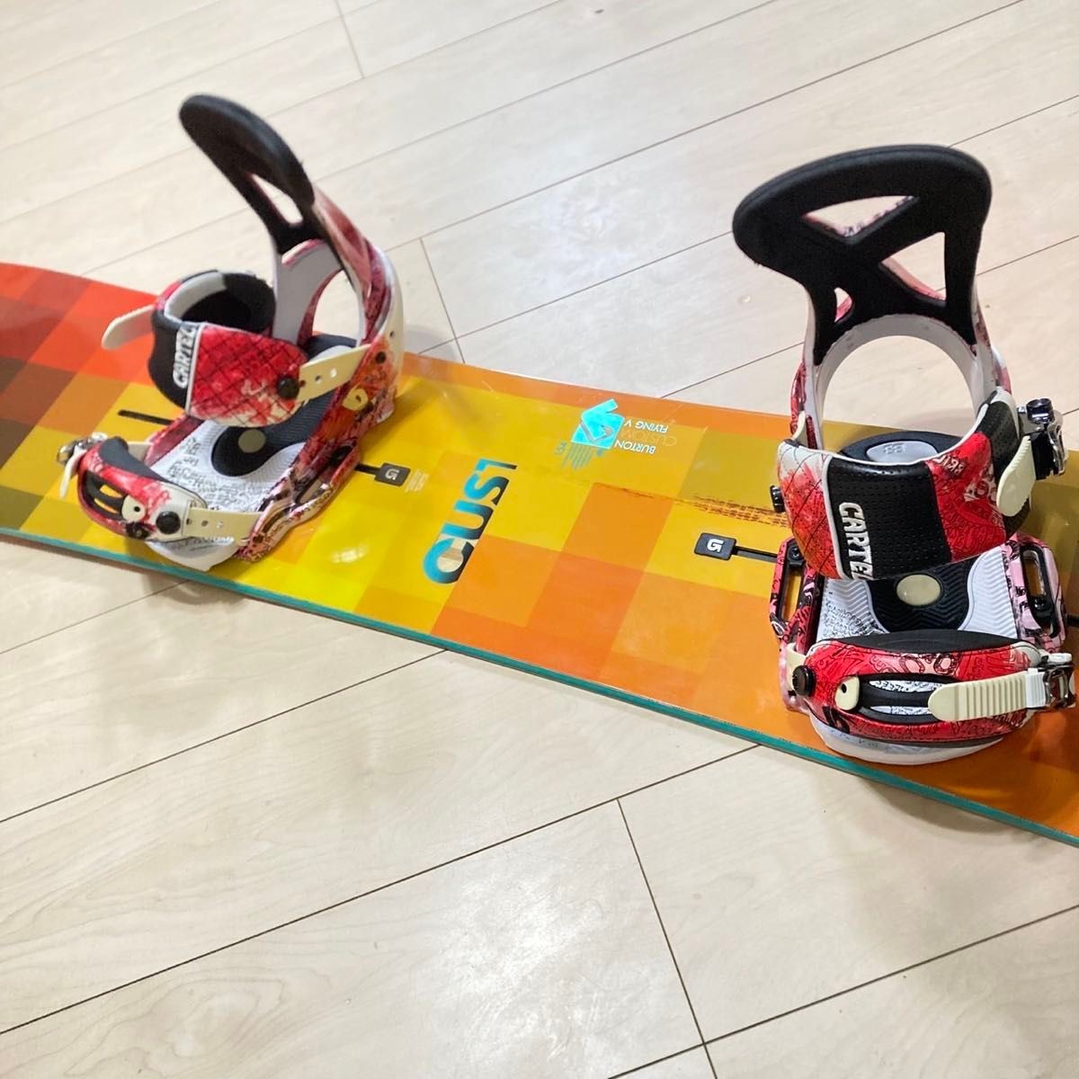 BURTON CUSTOM FV 154 × BURTON CARTEL M BURTON CUSTOM FLYING V 154 CARTEL EST Vine Set Snowboard | eBay