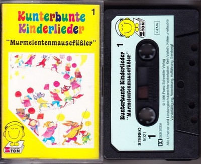 MC Kunterbunte Kinderlieder 1 - Murmelentenmausefüßler - Schneider TON 1986