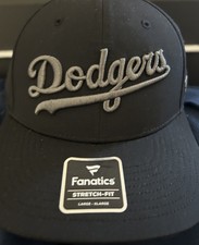 Dodgers Gray Stretch  Flex Fit Hat!! XL