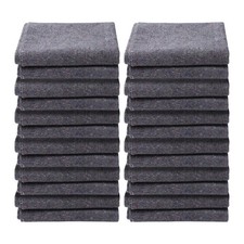 Moving Blankets 72"x54" 12-Pack, Recycled Cotton Pads for Furniture