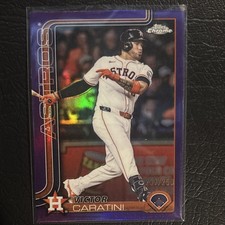 Topps 2025 Chrome Update Purple Victor Caratini Houston Astros /250 #USC57