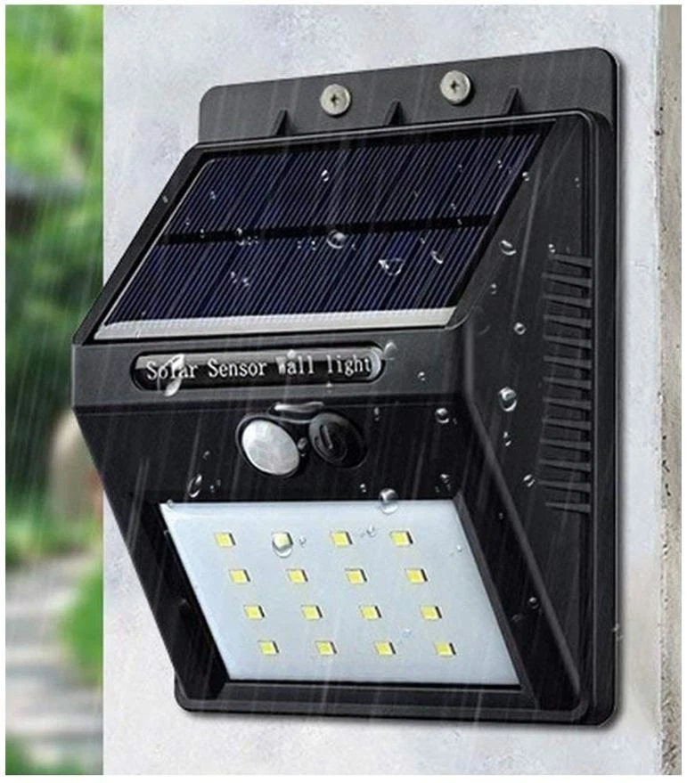 PRO ELEC - Lampu Dinding Keselamatan Solar LED 20 Luar dengan Sensor PIR - Image 2 of 2