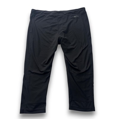 Nike Dri-FIT Epic Run Crop Black Running Leggings Womens Large 645603-010