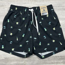 Chubbies Swim Trunk Men's Small Black "The Beach Essentials" 2 in 1 Liner 5.5"