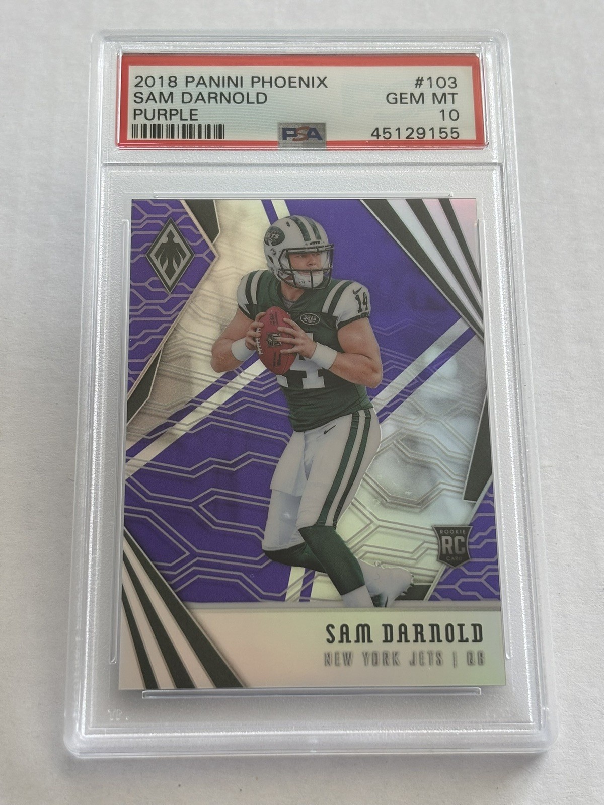 Sam Darnold Panini Phoenix #103 Purple