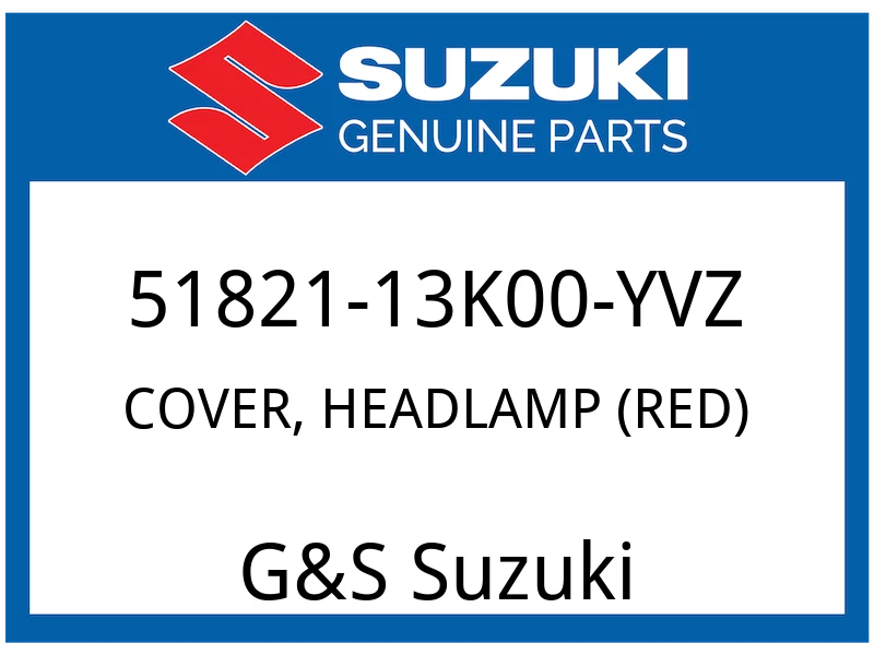 COVER, HEADLAMP (RED) *{FOR YVZ}*