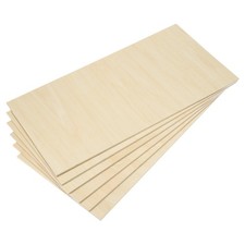 6 Pcs 12x24x1/4" Basswood Sheets 6mm Plywood Sheets Balsa Wood Board