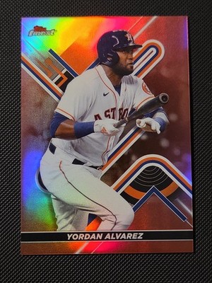 2022 Topps Finest - Yordan Alvarez #56 Rose Gold Refractor /75