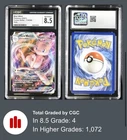 Mew VMAX 114/264 Swsh08: Fusion Strike Holo Ultra Rare 2021 CGC 8.5 NM/MINT+