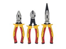  DeWALT Hand Tools VDE Plier Set 3pc Diagonal Long Nose & Combination DHT082811