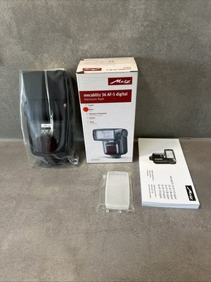Metz Mecablitz 36 AF-4 Digital Flash Nikon - New Old Stock Nie Benutzt OVP