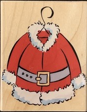 Hero Arts Christmas Santa  s Coat Rubber Stamp