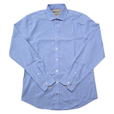 Twillory Mens 16 34-35 Tailored Fit LS Button Front Casual Dress Shirt Blue | eBay Twillory Mens 16 34-35 Tailored Fit LS Button Front Casual Dress Shirt Blue | eBay
