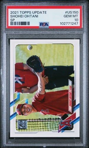 2021 TOPPS UPDATE SP #US150 SHOHEI OHTANI PSA 10