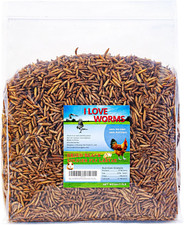 I LOVE WORMS Dried Black Soldier Fly Larvae 5Lb , 100 Natural Non-Gmo, Treat f