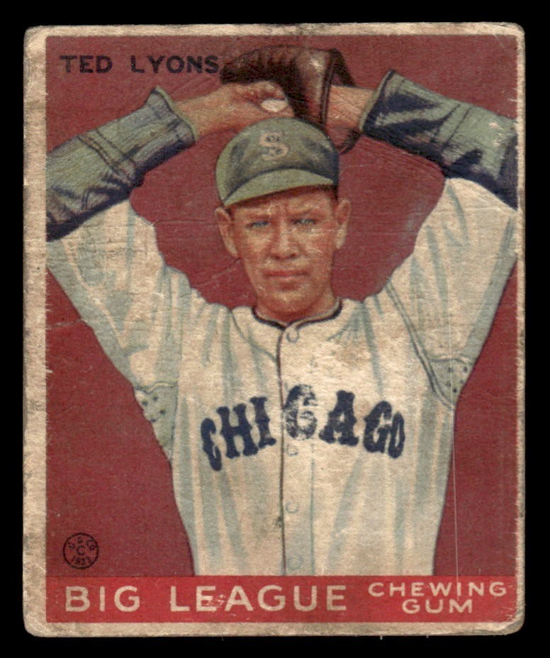 1933 Goudey Baseball #7 Ted Lyons PR *f1