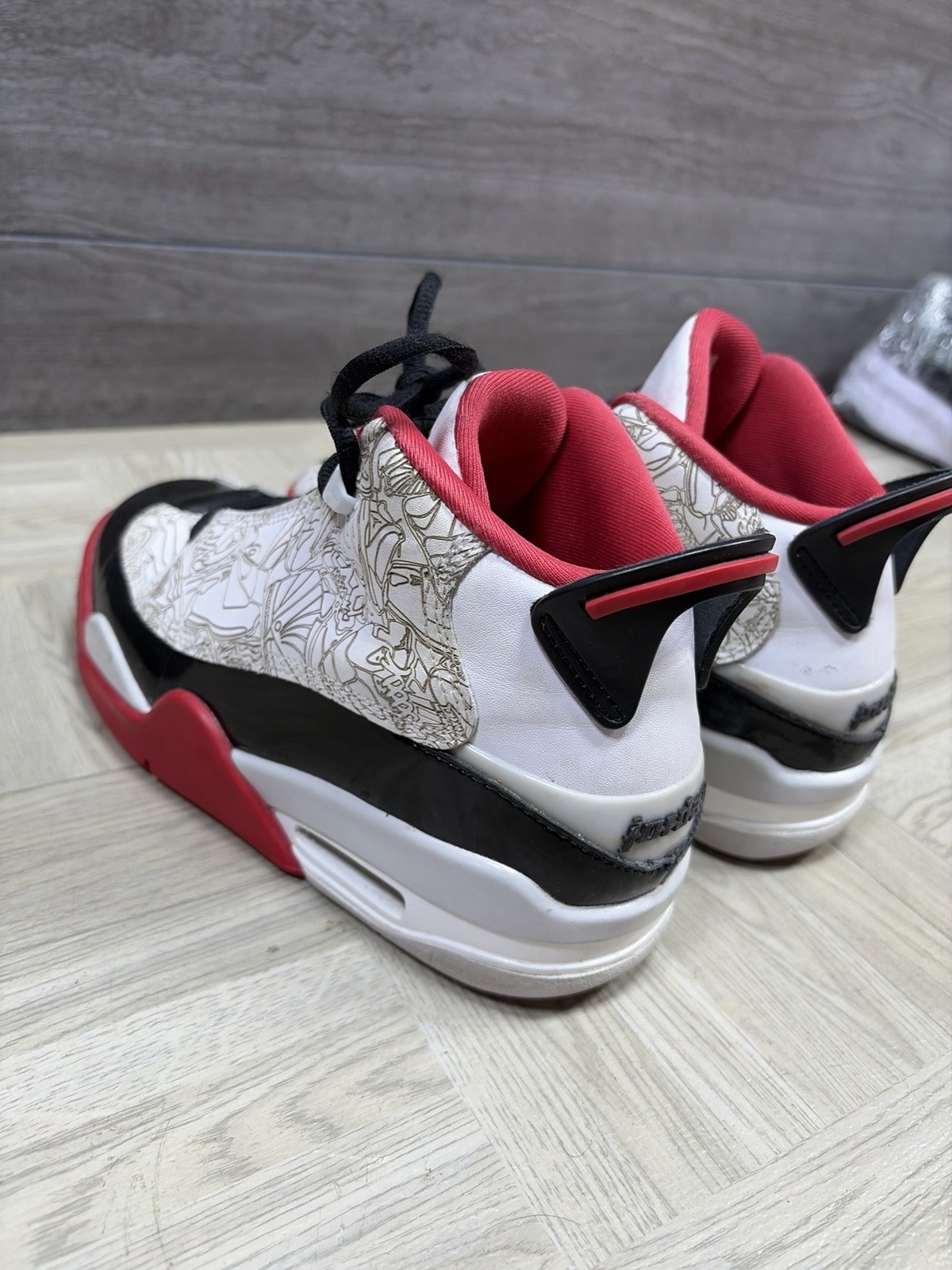 YOUTH Nike Air Jordan Dub Zero Black Red Kids Sneaker Shoes Size 4.5Y DV1360-160 thumbnail 14