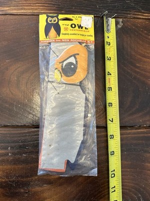 Vintage Halloween Die Cut Owl Honeycomb Standing Hanging Amscan 9  NOS