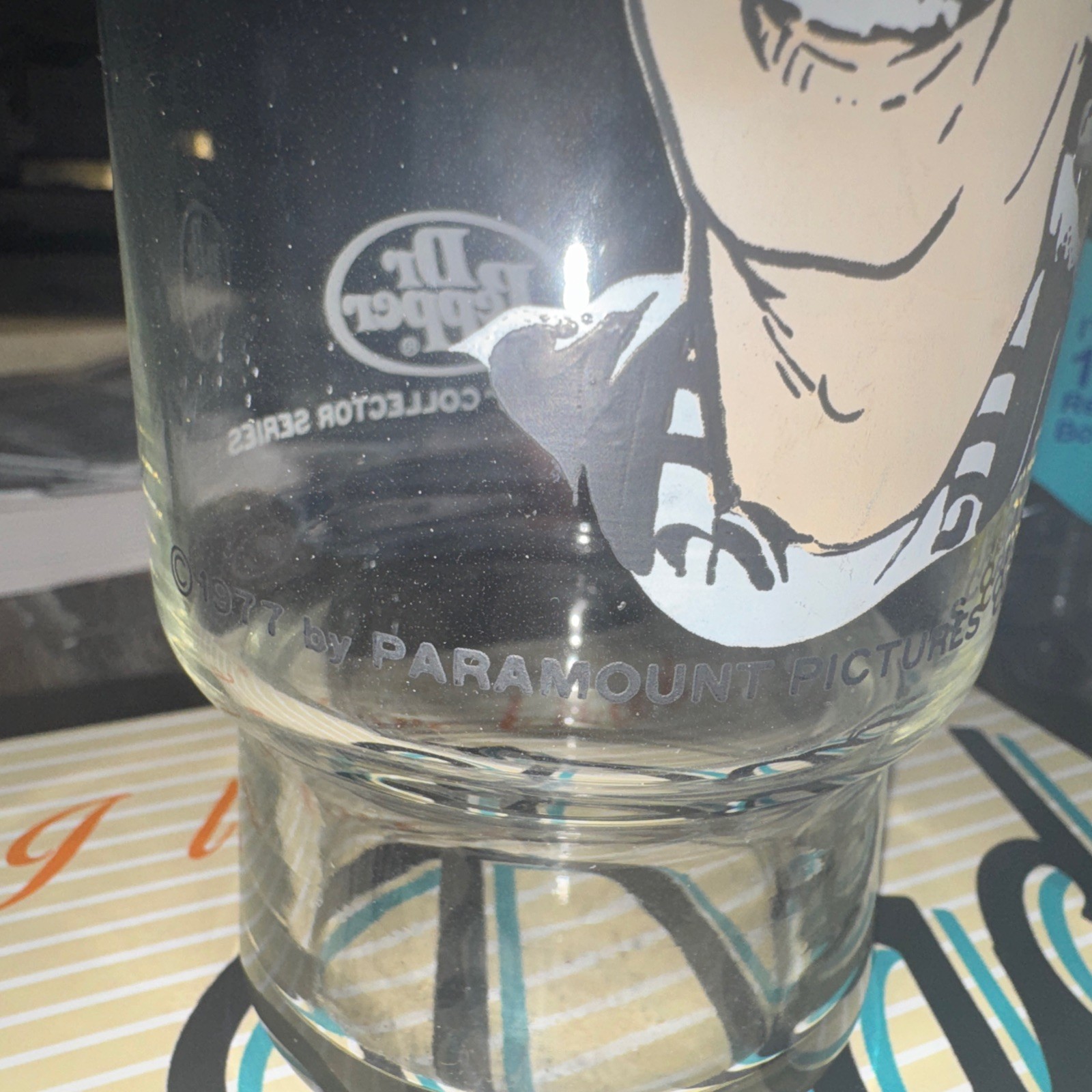Postsie Ralph & Potsie 1977 Happy Days Dr Pepper Drinking Glasses, Used