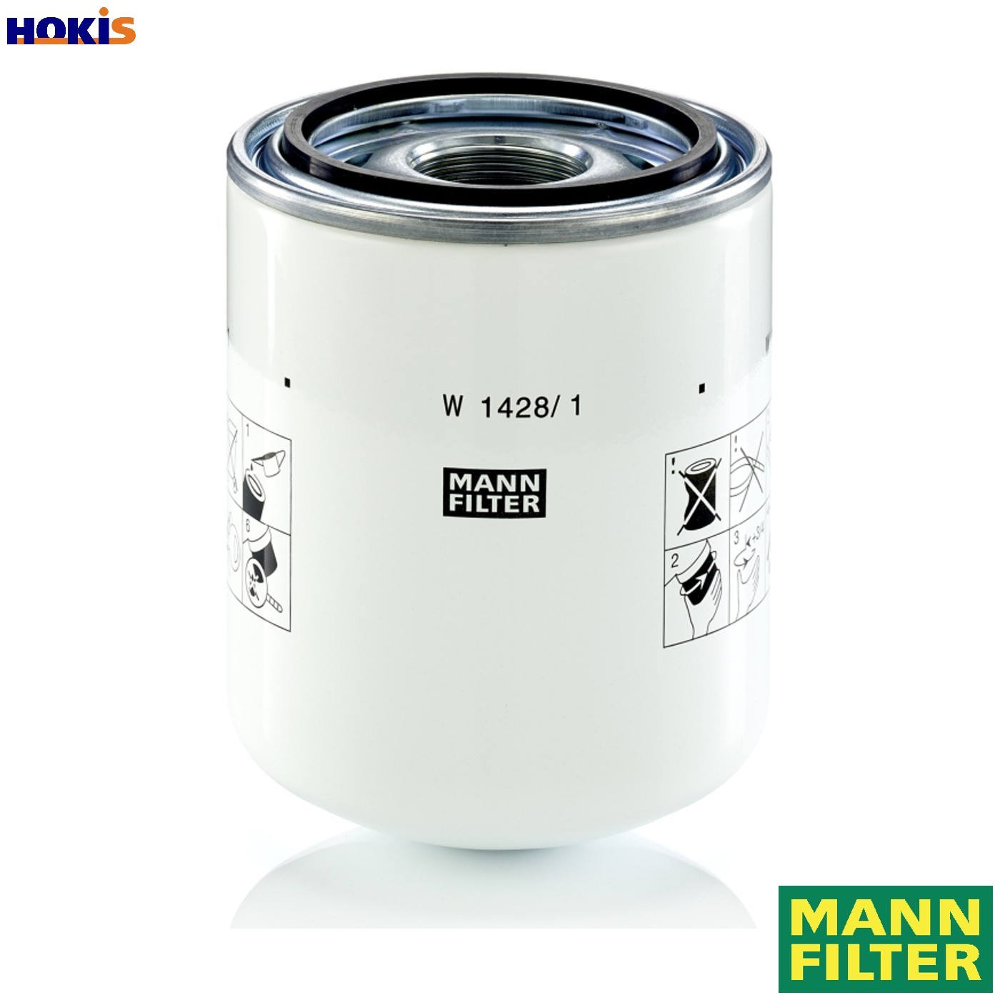 FILTER OPERATING HYDRAULICS W 1428/1 FOR MASSEY FERGUSON 1104D-E44TA 4.4L 4cyl