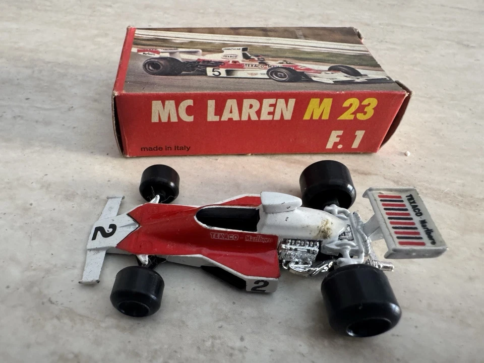 Auto F1 Polistil RJ1 McLaren M23 del 1976 scala 1:55 nuova in box da collezione - Immagine 3 di 4