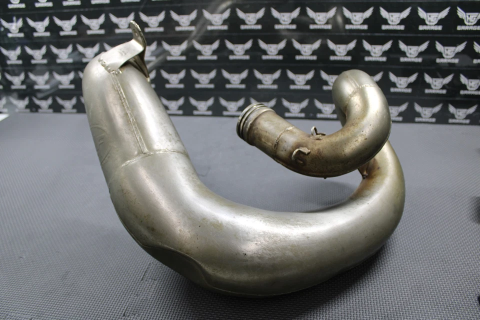 Cabezal de cámara tubo de escape graso Kawasaki KX500 FMF 1988-2004 serie Gold Foto 3 de 4