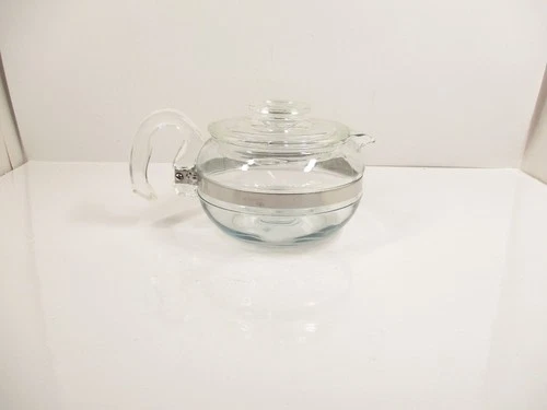 VTG PYREX Flameware 8446 B Glass Percolator 6 Cup Coffee Pot (Pot & Lid Only)