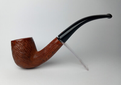 Bruyere Extra Tabakpfeife Rot Punkt Red Dot Tabacco pipe Bent Rustifiziert