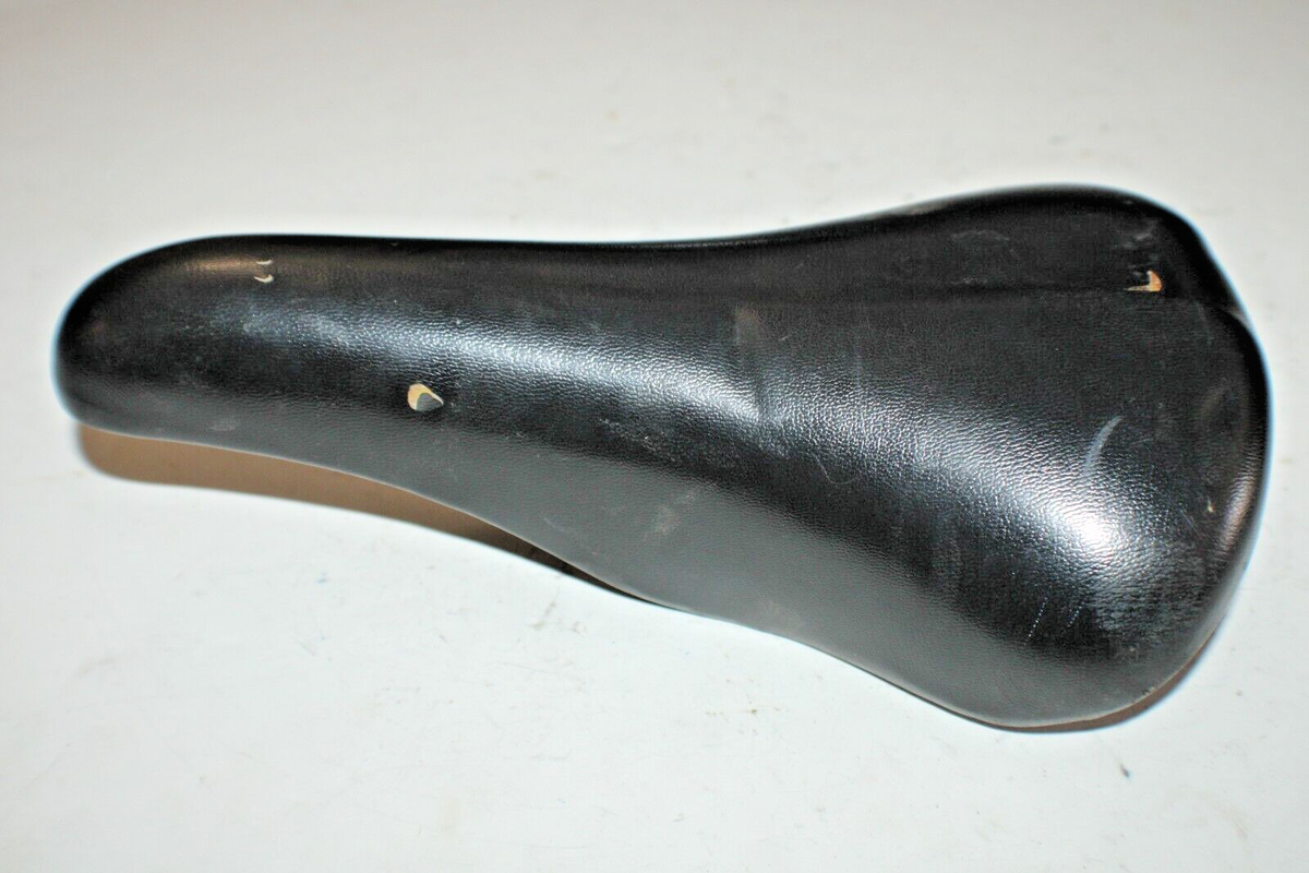 Selle Vélo Route Vintage Vetta Touring 265/155 Mm - Noire - Fabriquée En Italie