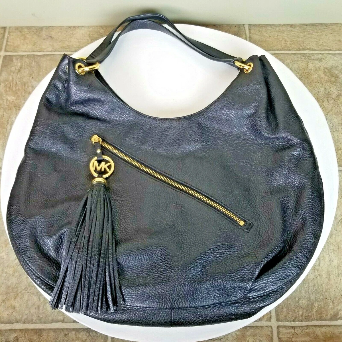 Michael kors black tassel bag shop