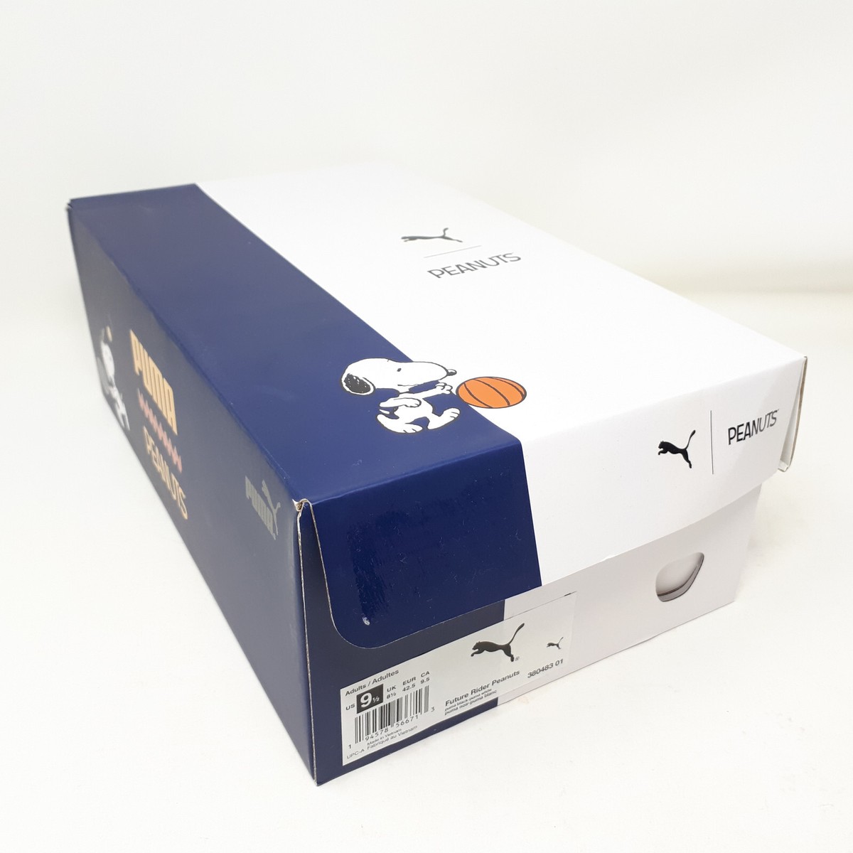 Puma x Peanuts Future Rider Black Snoopy Shoe Sneaker 380483 01 Mens Size  9.5 US | eBay