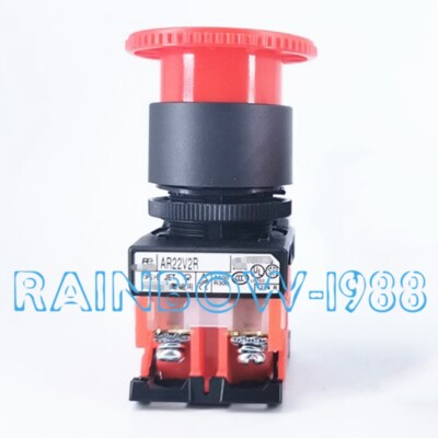 Replace for Fuji Emergency Stop Button Switch Self-locking AR22V2R-11R 1NO 1NC