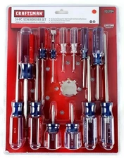 Craftsman 14 piece Screwdriver Set 6 Phillips & 7 Slotted Flat Head