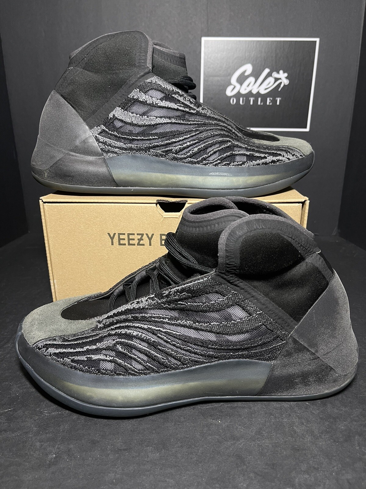 Yeezy Quantum Onyx Black Men's Size 9.5 GX1317 Shoe No Box | eBay